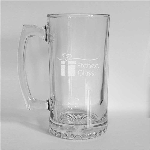 Any Name Big Sports Glass Mug - Way Up Gifts
