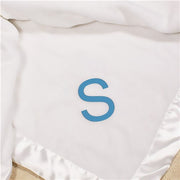 White Baby Blanket - Soft Custom Infant Blanket for Newborns - LED Gift Works