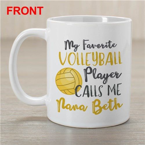 My Favorite Sports Player Calls Me Mug - Personalized Sports Mom/Dad - Way Up Gifts