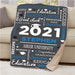 Personalized Graduation Word Art Sherpa Blanket - Custom Graduate Gift Blanket - Way Up Gifts