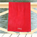 Script Font Custom Name Embroidered Beach Towel - Way Up Gifts