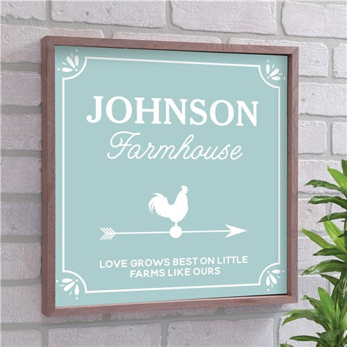 Love Grows Best Weather Vane Wall Decor - Rustic Farmhouse Style - LED Gift Works