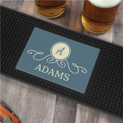 Personalized Family Name Bar Mat - Custom Home Bar Gift - LED Gift Works