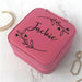 Personalized Jewelry Box - Leafy Floral Wreath Travel Gift for Bridesmaids - Way Up Gifts