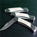 Custom Engraved White Bone Folding Knife - Groomsmen Gift - Way Up Gifts
