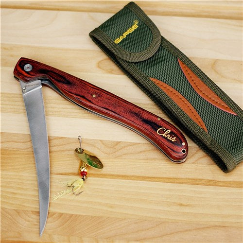 Personalized Engraved Fillet Knife - Custom Fishing Gift - LED Gift Works