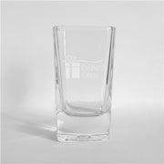 Square Shot Glass - Personalized with Any Message in Block Font - LED Gift Works