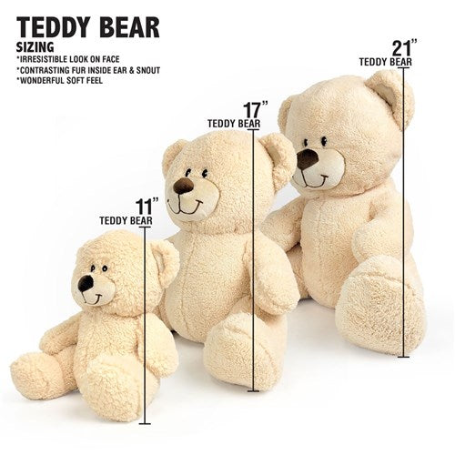 I Love You Teddy Bear with Personalized Shirt - Custom Romantic Gift - LED Gift Works