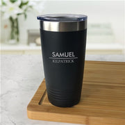 Engraved Corporate Tumbler - Custom Business Gift Travel Mug - LED Gift Works