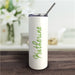 Vertical Script Name Tumbler - Personalized 20 oz. with Straw & Lid - Way Up Gifts