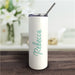 Vertical Script Name Tumbler - Personalized 20 oz. with Straw & Lid - Way Up Gifts