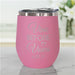 Bridal Party Wine Tumbler - Engraved Wedding Date 'Vino Before Vows' - Way Up Gifts