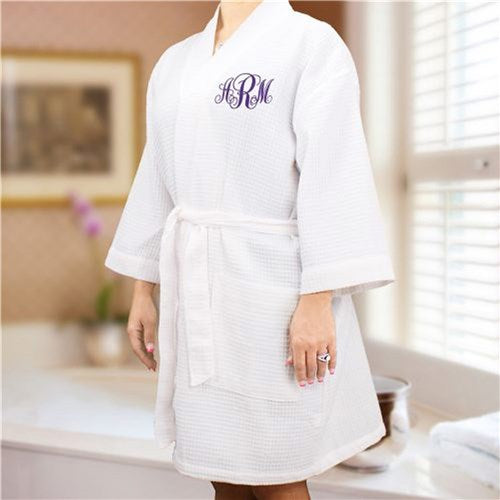 Monogrammed Bridesmaid Robe - Personalized Wedding Day Gift - LED Gift Works