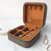 Personalized Jewelry Box - Leafy Floral Wreath Travel Gift for Bridesmaids - Way Up Gifts