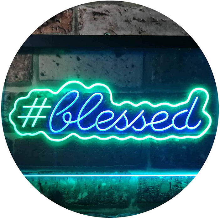 Hashtag Blessed LED Light Sign - Way Up Gifts