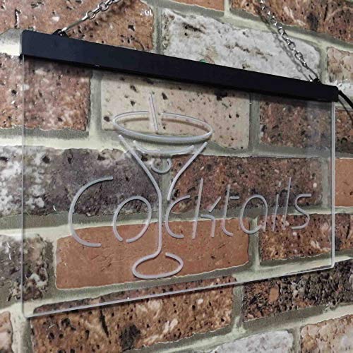 Cocktails LED Light Sign - Way Up Gifts