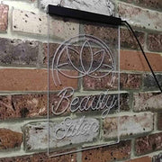 Flower Decor Beauty Salon LED Light Sign - LED Gift Works