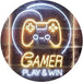 Gamer Play Win Game Room LED Light Sign - Way Up Gifts