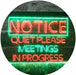 Quiet Please Meeting in Progress LED Light Sign - Way Up Gifts