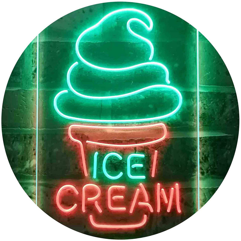 Ice Cream Cones LED Light Sign - LED Gift Works