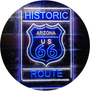 Arizona Historic Route US 66 LED Light Sign - LED Gift Works