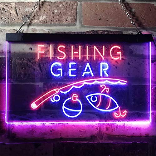 Bait Shop Fishing Gear LED Light Sign - Way Up Gifts