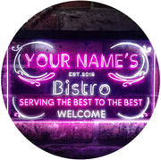 Personalized Bistro LED Light Sign - LED Gift Works