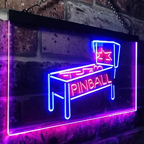 Pinball Game Room LED Light Sign - LED Gift Works