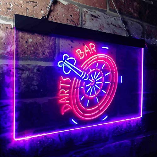 Darts Bar LED Light Sign - Way Up Gifts