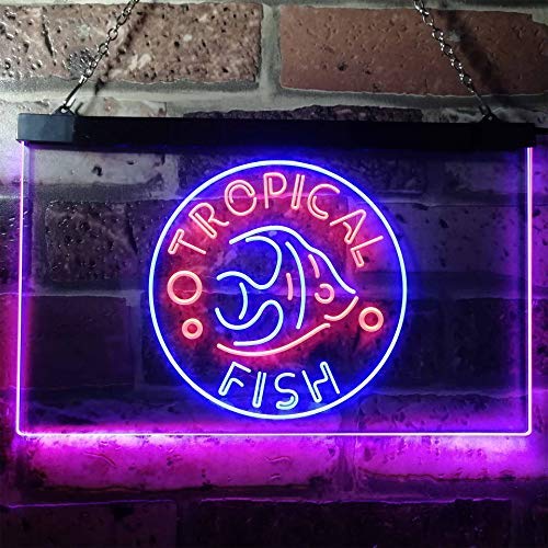 Pet Store Tropical Fish LED Light Sign - Way Up Gifts