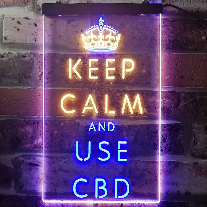Keep Calm and Use CBD LED Light Sign - LED Gift Works