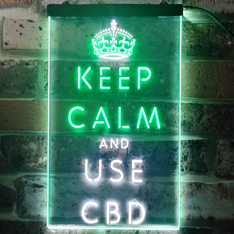 Keep Calm and Use CBD LED Light Sign - LED Gift Works