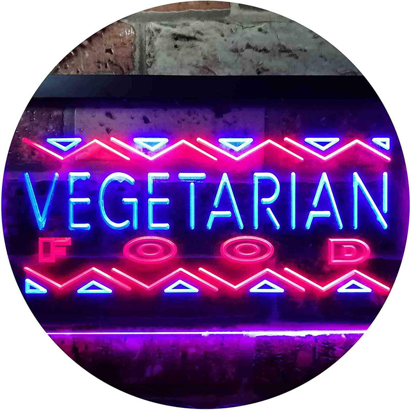 Vegetarian Food LED Light Sign - LED Gift Works