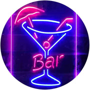 Cocktail Glass Bar LED Light Sign - LED Gift Works