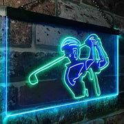 Golf Course Pro Shop Golf Player LED Light Sign - LED Gift Works