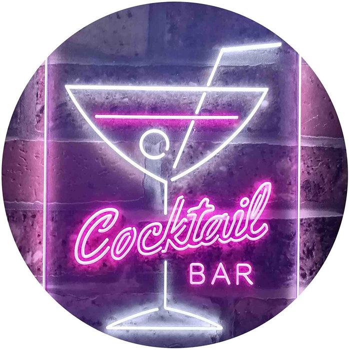 Cocktail Bar LED Light Sign - Way Up Gifts