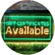 Gift Certificates Available LED Light Sign - LED Gift Works