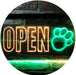 Open Paw Print Dog Grooming LED Light Sign - Way Up Gifts