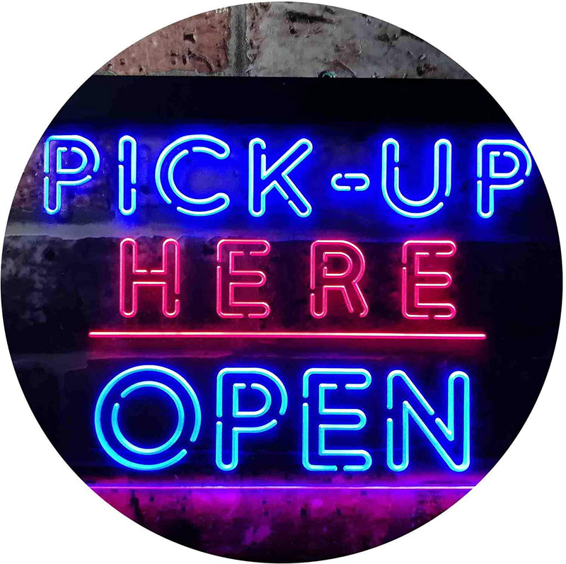 Pick Up Here Open LED Light Sign - LED Gift Works
