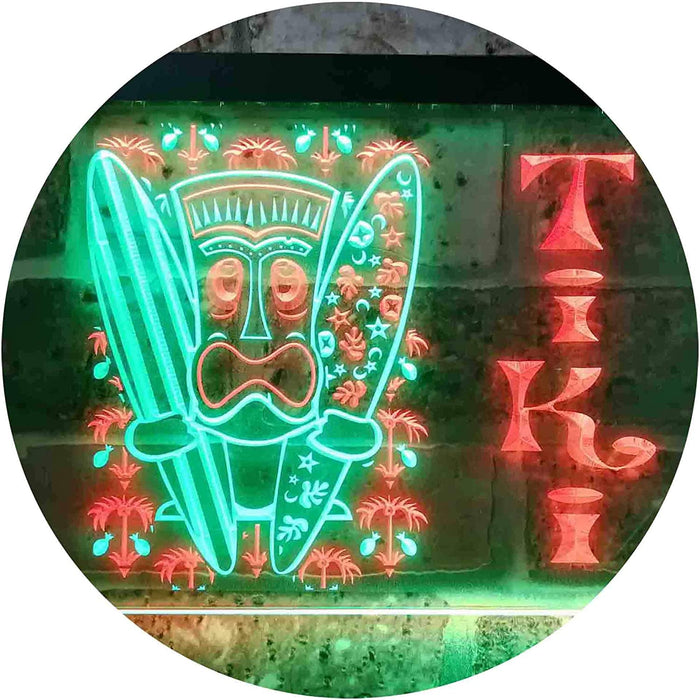 Surf Mask Man Tiki Bar LED Light Sign - Way Up Gifts