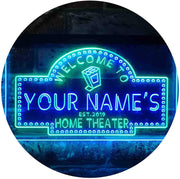 Personalized Movie Room Home Theater LED Light Sign - LED Gift Works
