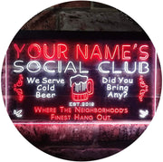 Personalized Social Club LED Light Sign - LED Gift Works