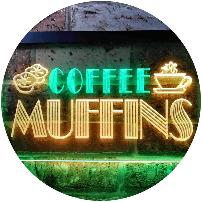 Bakery Coffee Muffins LED Light Sign - Way Up Gifts