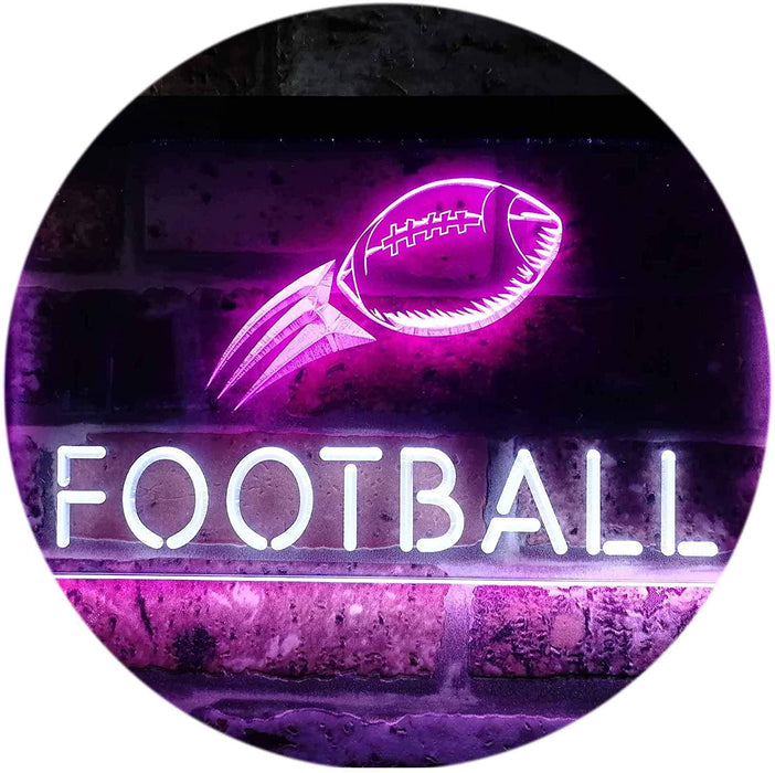 Man Cave Football LED Light Sign - Way Up Gifts