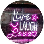 Live Laugh Love LED Light Sign - LED Gift Works