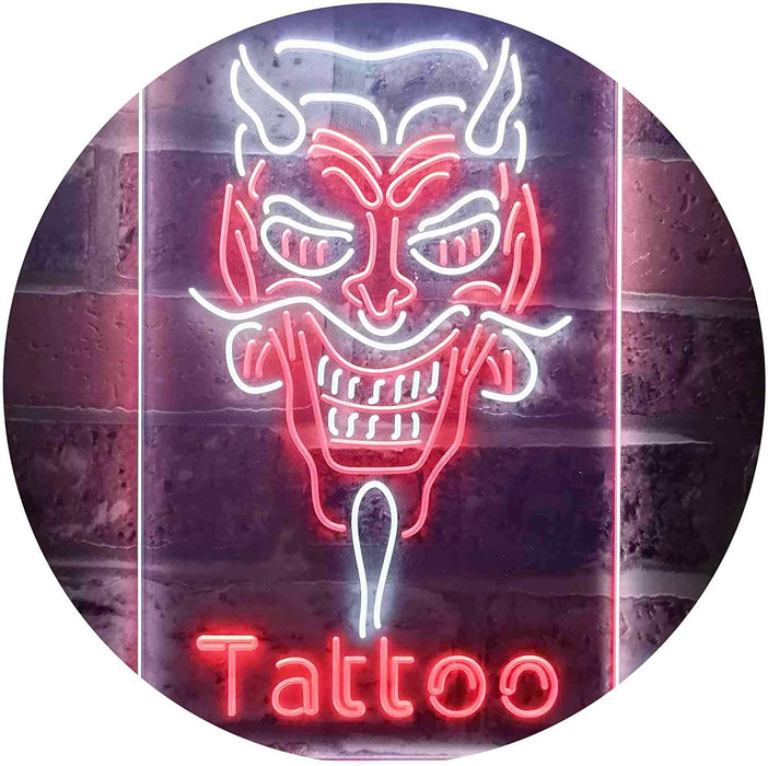 Hannya Mask Tattoo LED Light Sign - Way Up Gifts