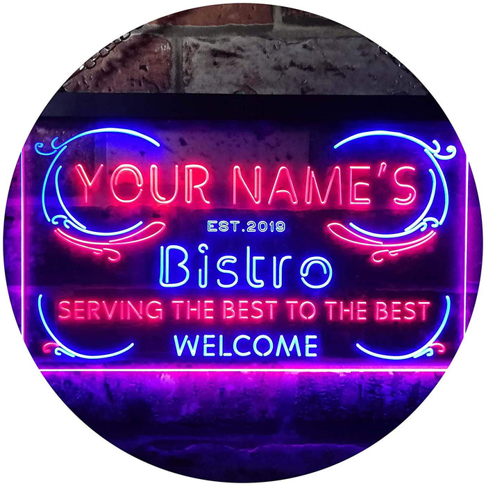 Personalized Bistro LED Light Sign - Way Up Gifts