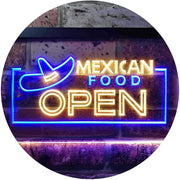 Restaurant Mexican Food Open LED Light Sign - LED Gift Works