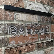 Personalized Home Garage Tools Handyman LED Light Sign - LED Gift Works