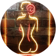 Lady Back Sexy Woman Man Cave LED Light Sign - LED Gift Works